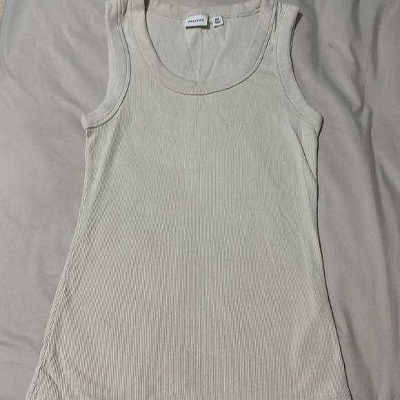 Aritzia Busy tank top in matte pearl - Picture 6 of 9